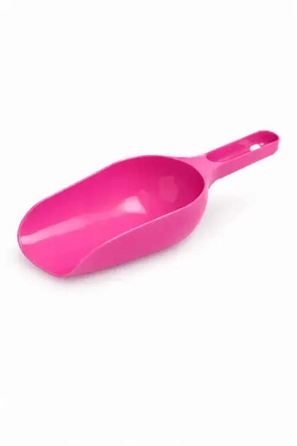 Cucharón Reforzado Para Granos y Semillas 1 Kg Rosa