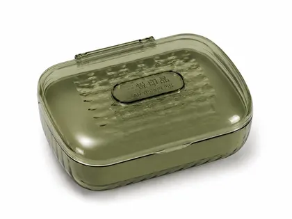 Jabonera De Viaje Con Tapa Y Canasta Escurridora Verde