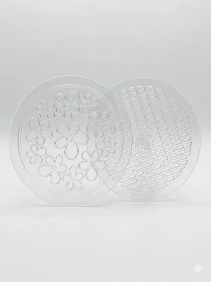 Pack 2 Tapas para Coladera de Baño Transparentes