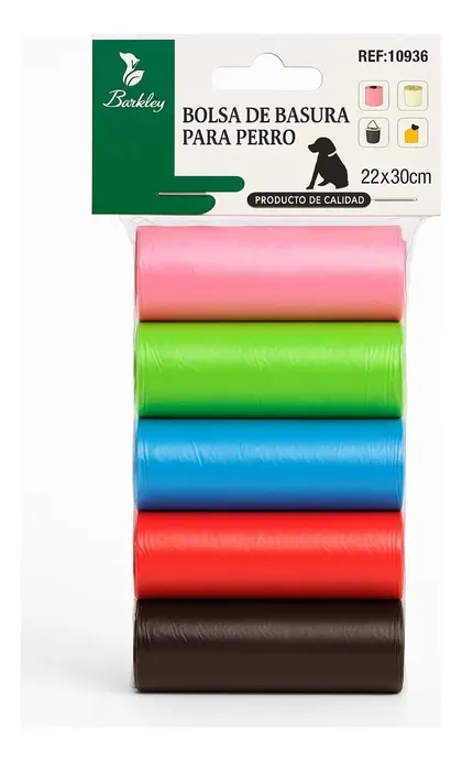 Bolsas Para Desechos de Perro 75 Piezas 22x30 cm